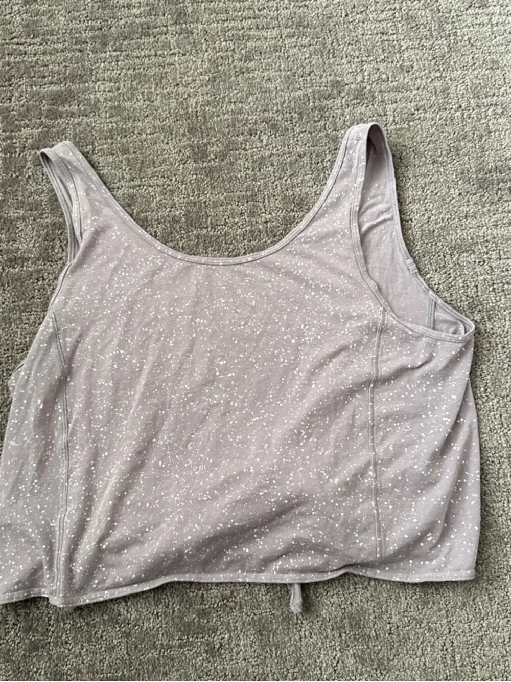 Lululemon purple tie back tank top size 4 
color- Splatter Dye Dusty Dawn - Picture 7 of 7